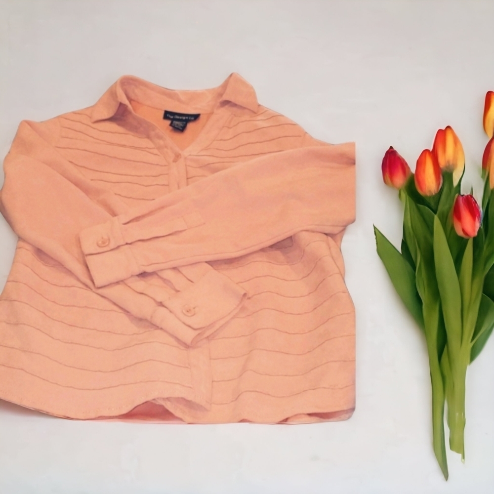 Loft Pink Button Down - image 3